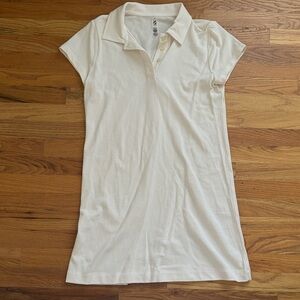 Lou & Grey Cream Polo Shirt Dress